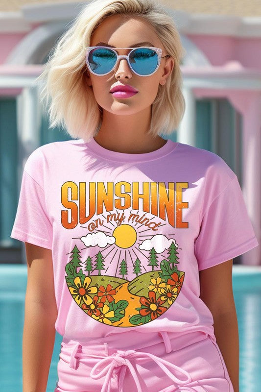 Sunshine On My Mind Nature Graphic T Shirts