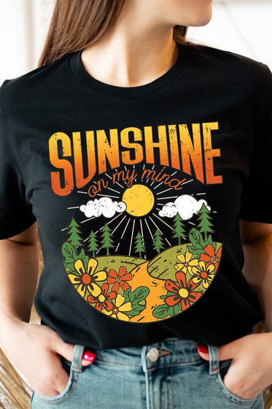 Sunshine On My Mind Nature Graphic T Shirts