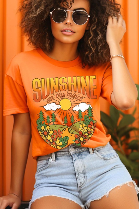 Sunshine On My Mind Nature Graphic T Shirts
