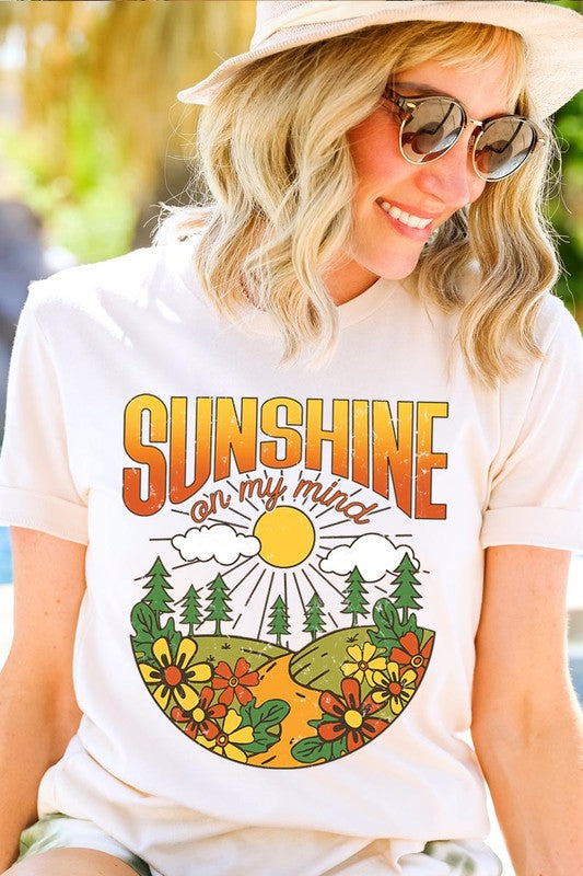 Sunshine On My Mind Nature Graphic T Shirts
