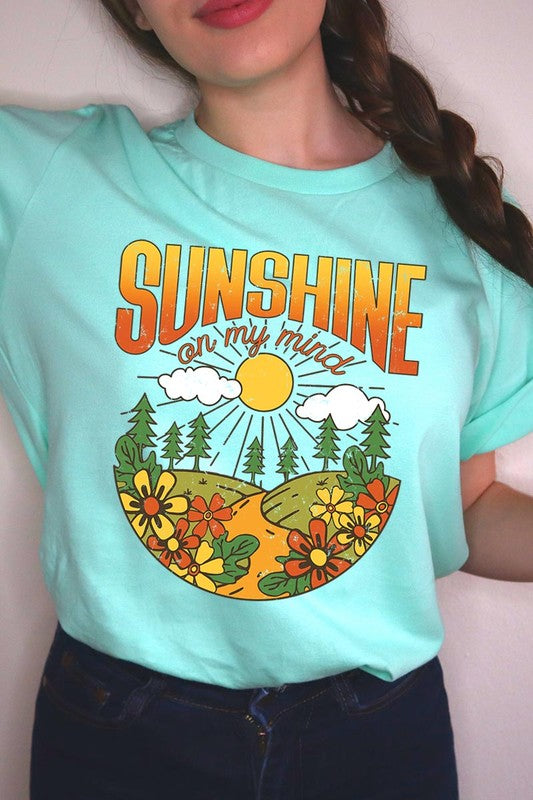 Sunshine On My Mind Nature Graphic T Shirts