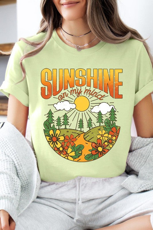 Sunshine On My Mind Nature Graphic T Shirts