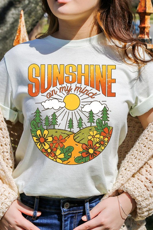 Sunshine On My Mind Nature Graphic T Shirts