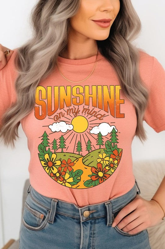 Sunshine On My Mind Nature Graphic T Shirts