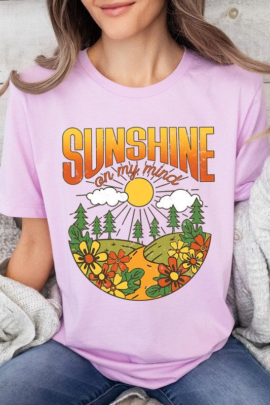 Sunshine On My Mind Nature Graphic T Shirts