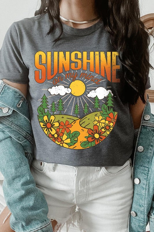 Sunshine On My Mind Nature Graphic T Shirts