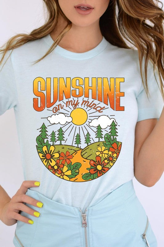 Sunshine On My Mind Nature Graphic T Shirts