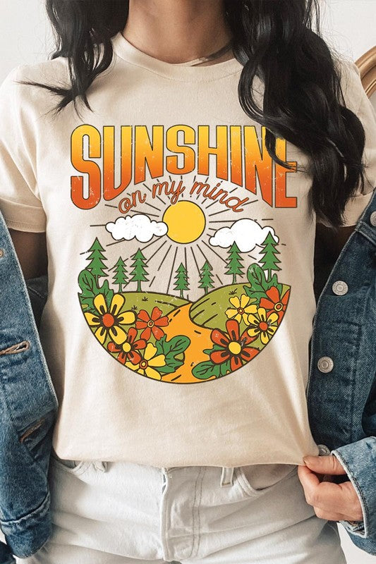 Sunshine On My Mind Nature Graphic T Shirts