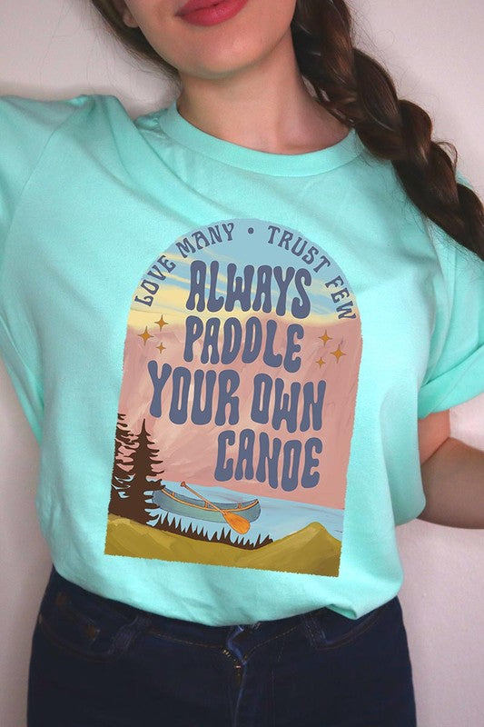 Paddle Your Own Canoe Nature Graphic T Shirts