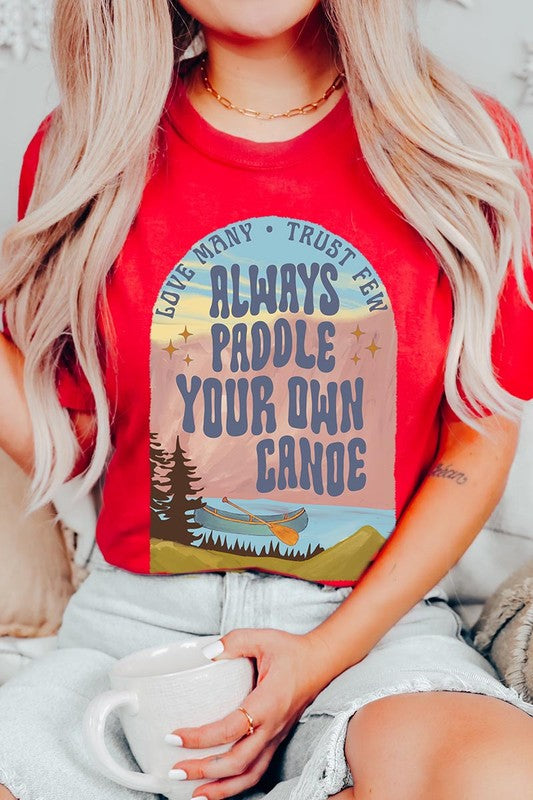 Paddle Your Own Canoe Nature Graphic T Shirts