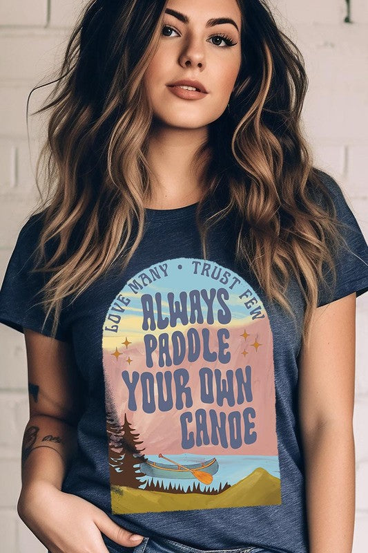 Paddle Your Own Canoe Nature Graphic T Shirts