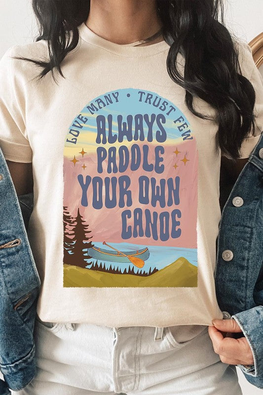 Paddle Your Own Canoe Nature Graphic T Shirts