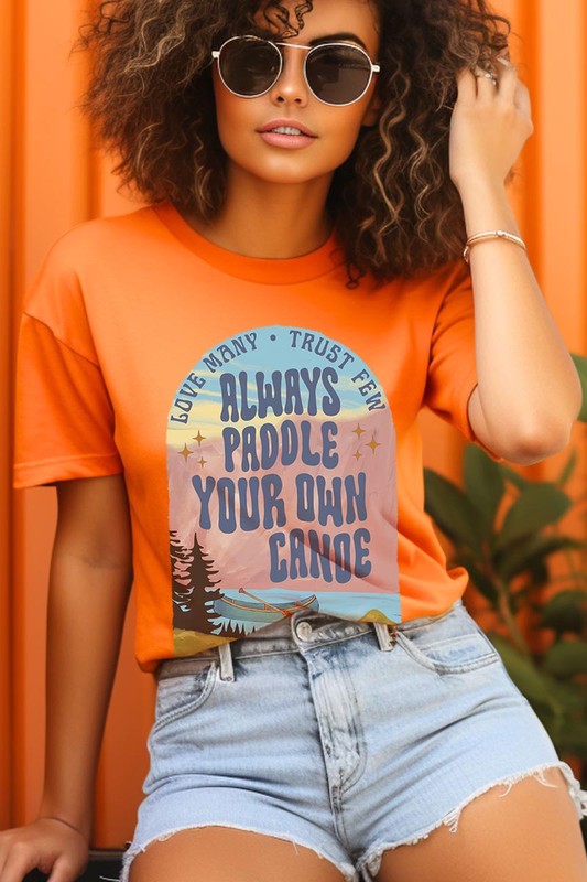 Paddle Your Own Canoe Nature Graphic T Shirts
