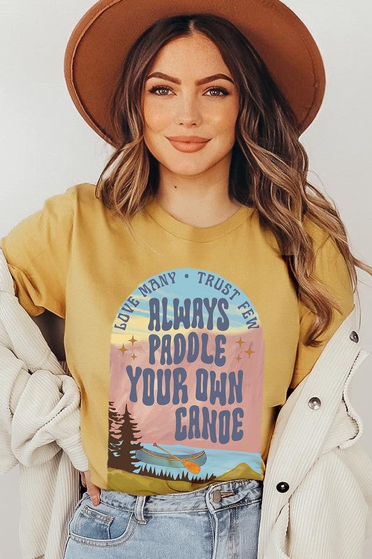 Paddle Your Own Canoe Nature Graphic T Shirts