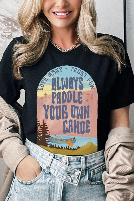 Paddle Your Own Canoe Nature Graphic T Shirts