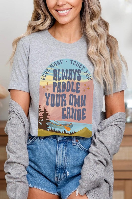 Paddle Your Own Canoe Nature Graphic T Shirts
