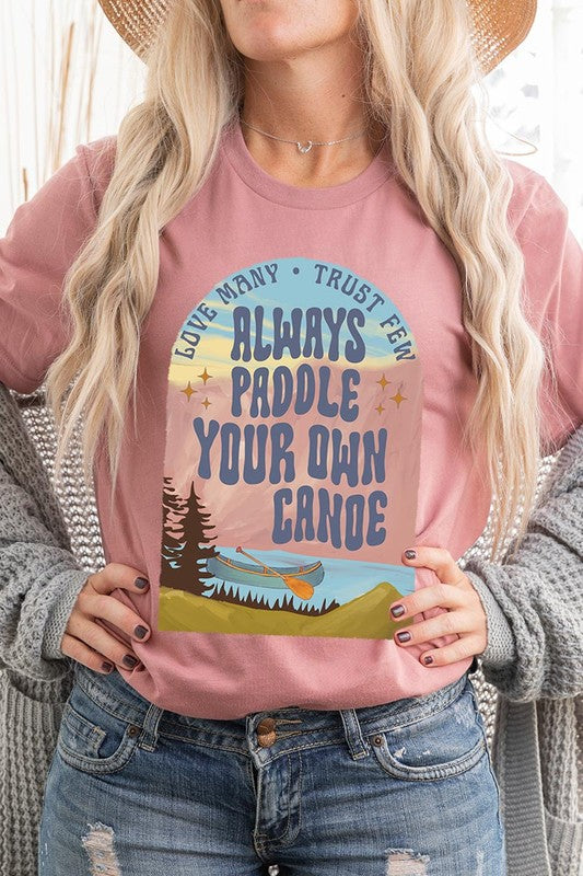 Paddle Your Own Canoe Nature Graphic T Shirts