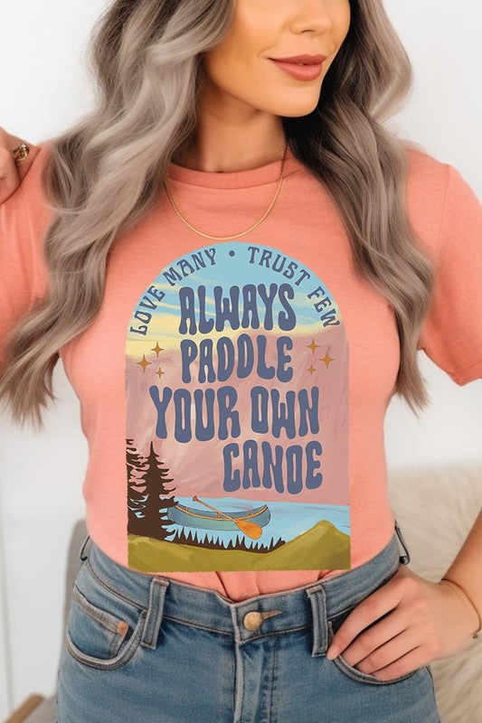Paddle Your Own Canoe Nature Graphic T Shirts