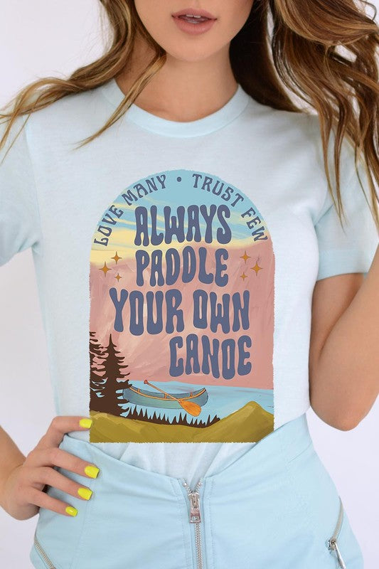 Paddle Your Own Canoe Nature Graphic T Shirts