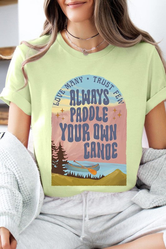Paddle Your Own Canoe Nature Graphic T Shirts