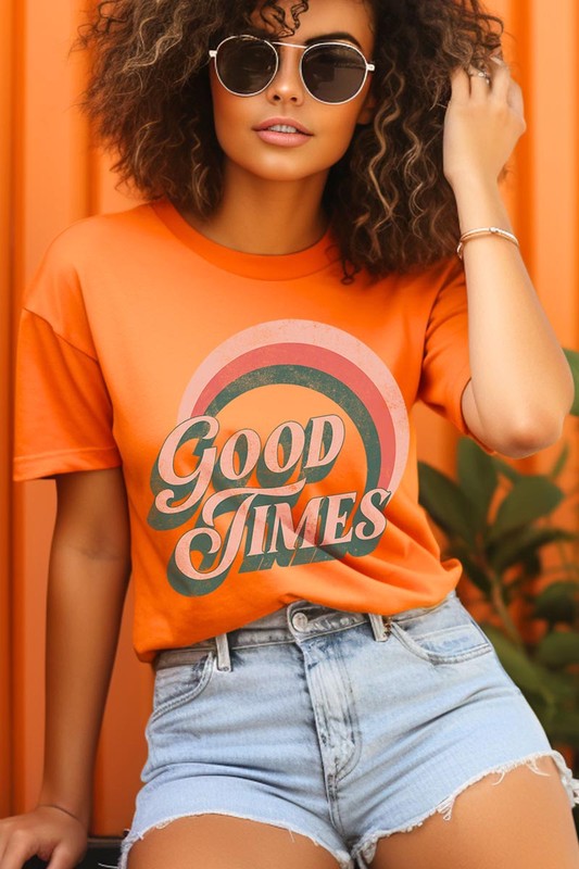 Good Times Graphic Unisex Crew Neck T Shirts