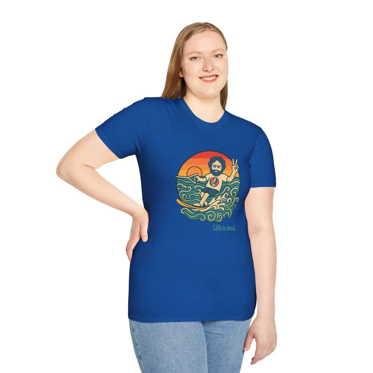 Life is Dead Jerry's Ridin' The Wake T-Shirt Grateful Dead