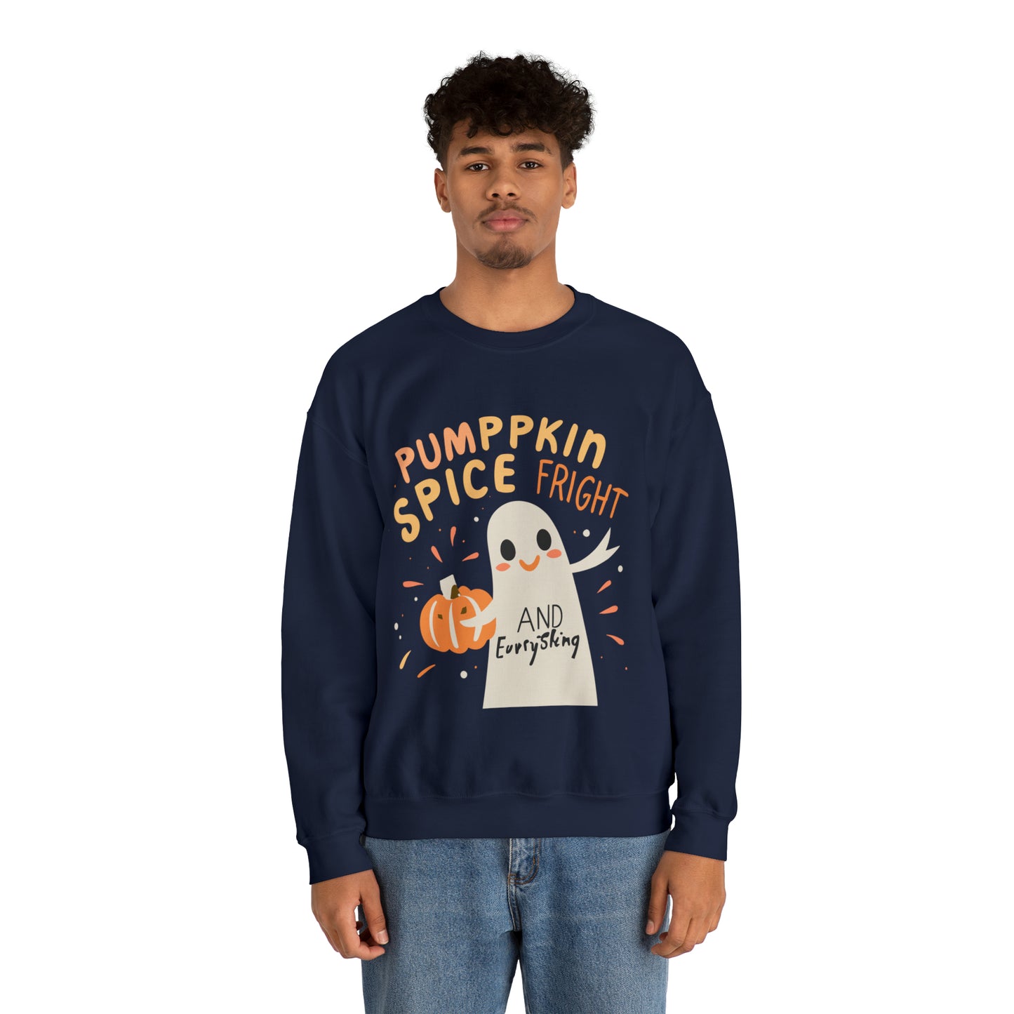 Pumppkin Spice Fright Sweatshirt, Spooky Season Halloween Sweatshirt, Winter Sweatshirt, Spooky Sweatshirt, Halloween Gifts