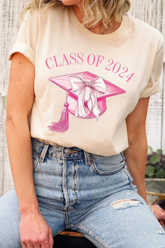 Class of 2024 Graphic T Shirts Unisex Crew Neck Coquette