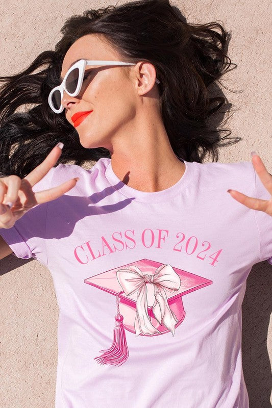 Class of 2024 Graphic T Shirts Unisex Crew Neck Coquette