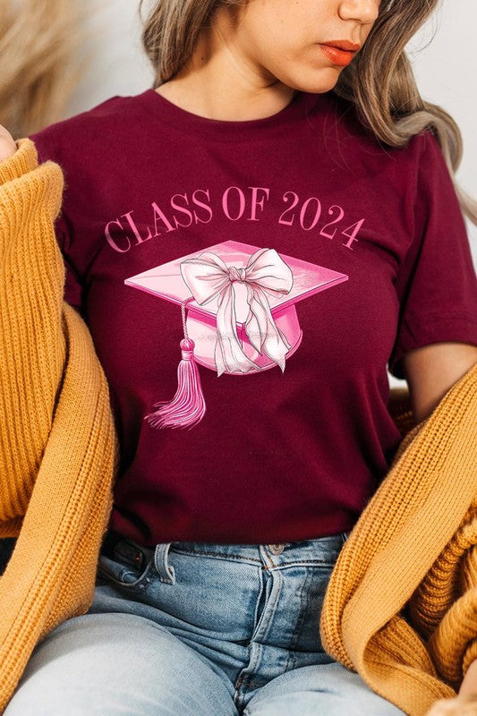 Class of 2024 Graphic T Shirts Unisex Crew Neck Coquette