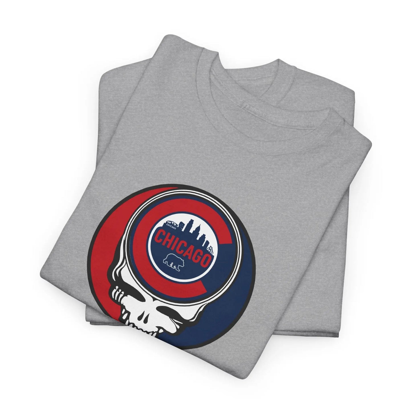 Chicago Cubs Steal Your Face T-Shirt The Ballpark Collection Grateful Dead MLB