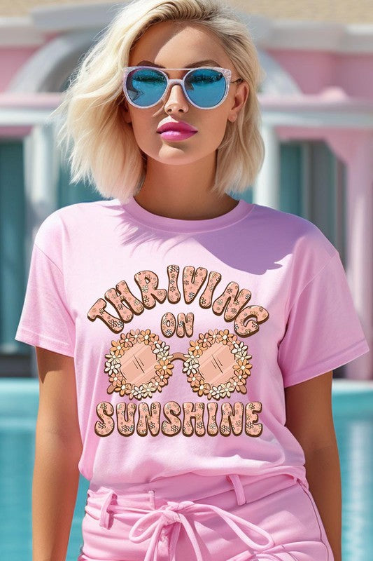 Thriving on Sunshine Graphic T Shirts