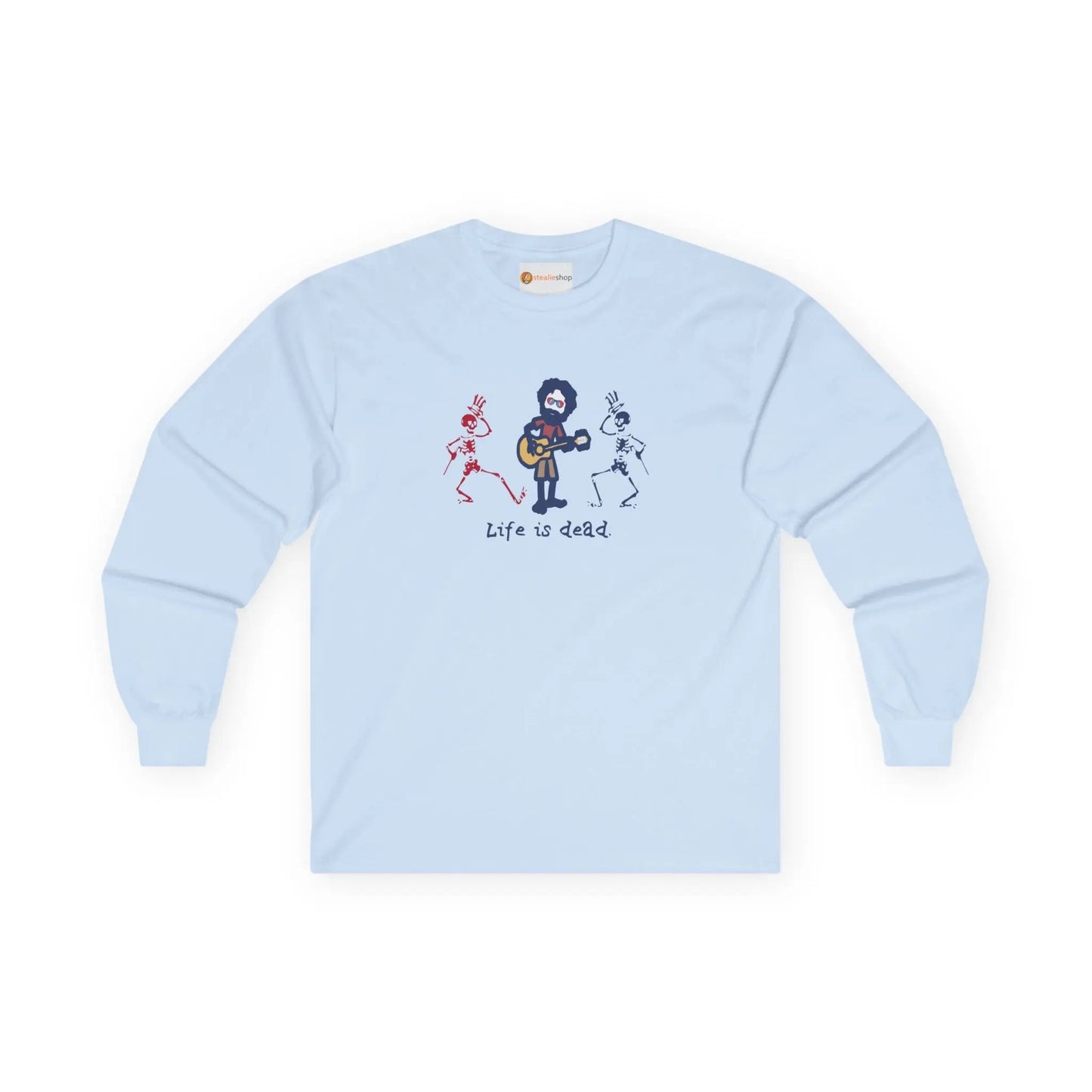 Grateful Dead Long Sleeve Tee Ultra-Cotton Life is Dead Jerry and His Friends