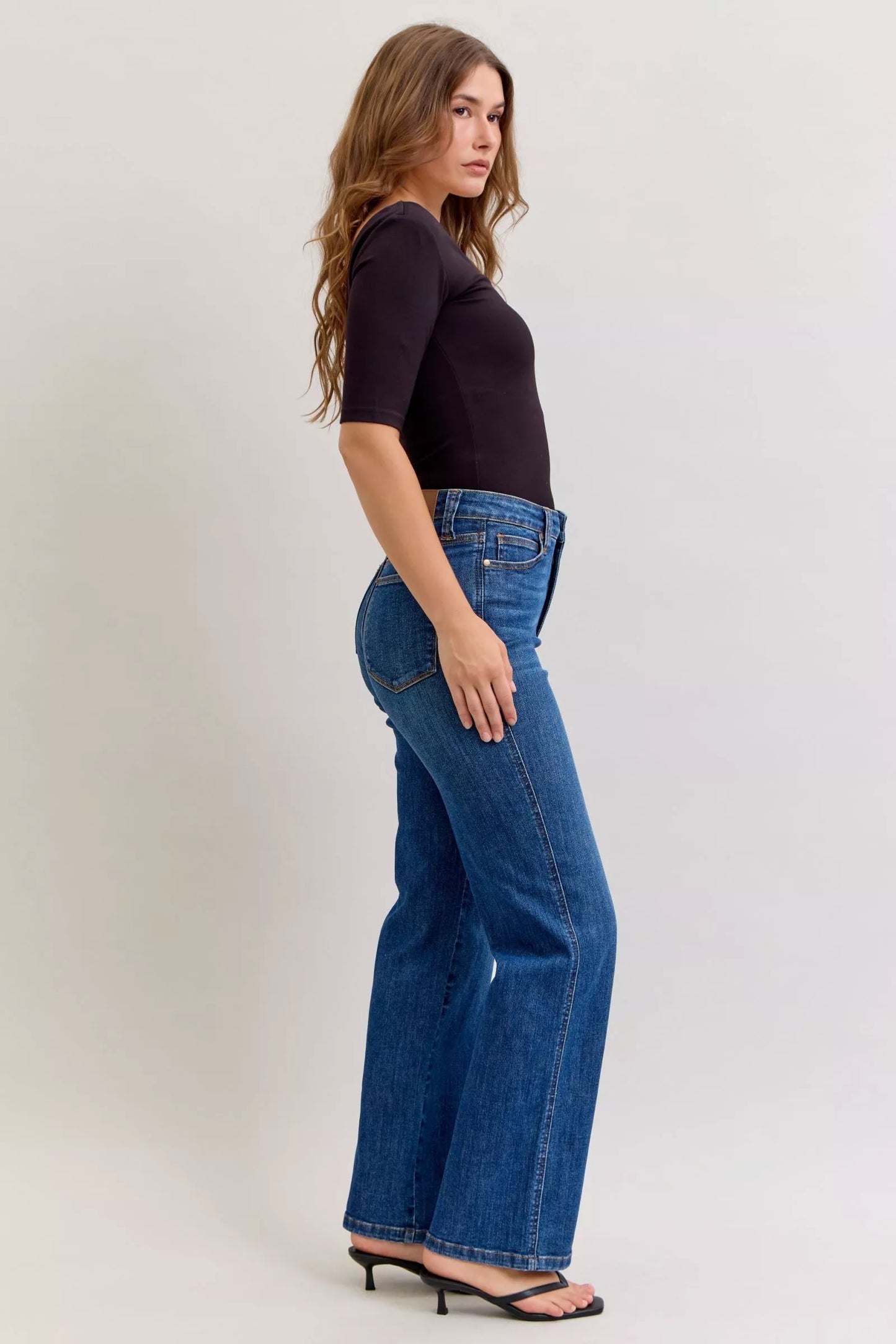 High Waist Tummy Control Straight Jeans Judy Blue