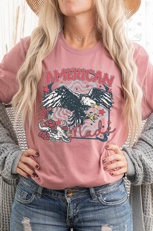 American Made Eagle Graphic T Shirts