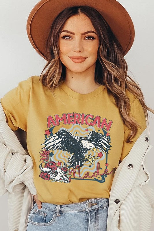 American Made Eagle Graphic T Shirts