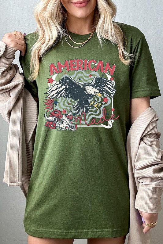 American Made Eagle Graphic T Shirts