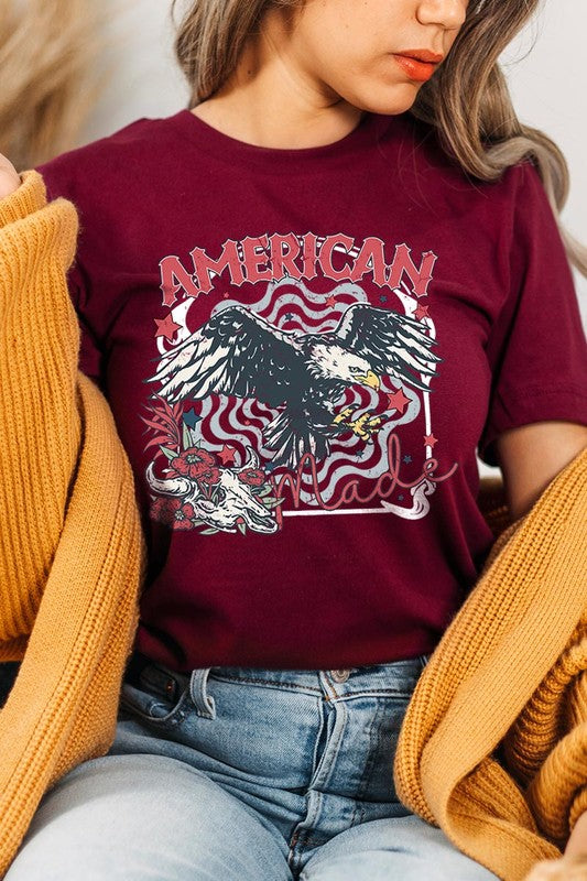 American Made Eagle Graphic T Shirts