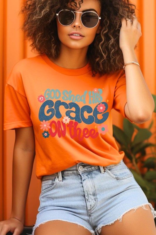 God Shed His Grace On Thee Graphic Unisex Crew Neck T Shirts