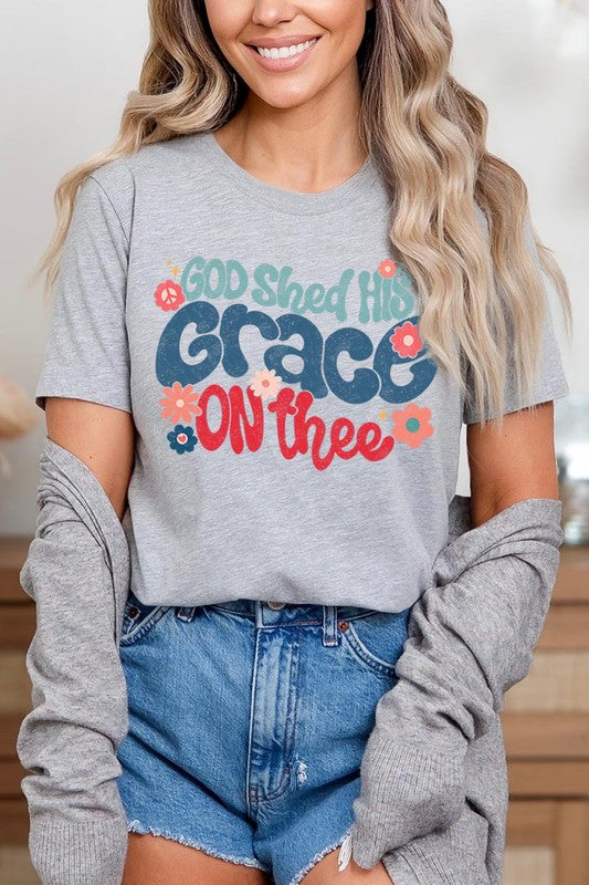 God Shed His Grace On Thee Graphic Unisex Crew Neck T Shirts