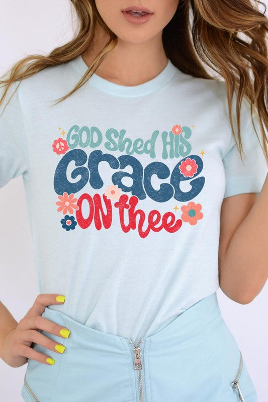 God Shed His Grace On Thee Graphic Unisex Crew Neck T Shirts