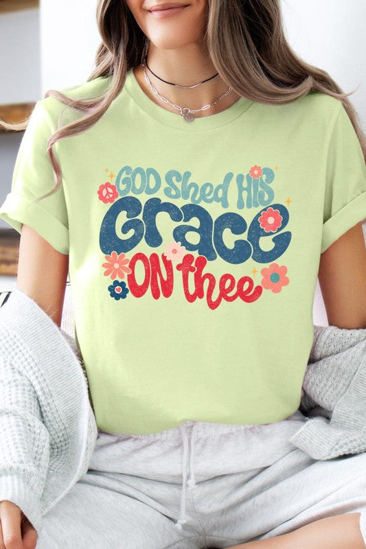 God Shed His Grace On Thee Graphic Unisex Crew Neck T Shirts