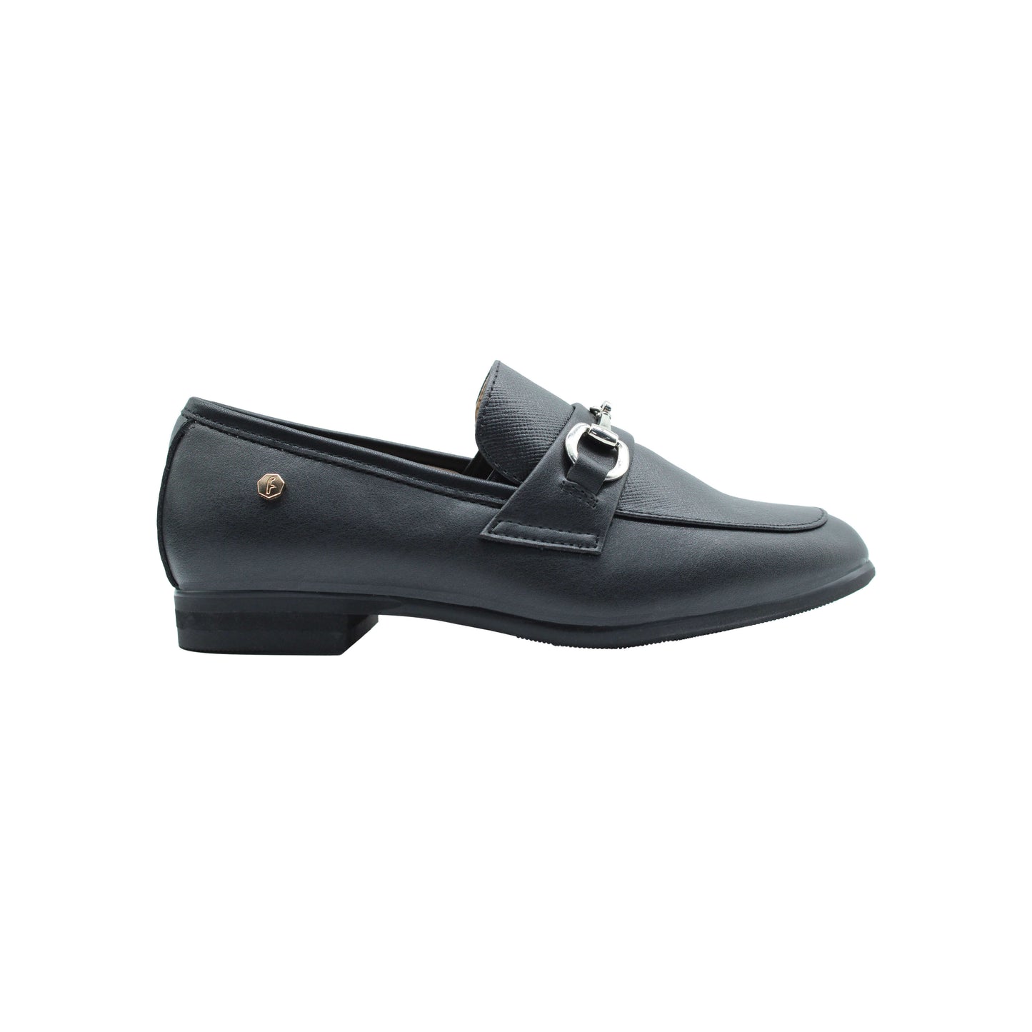 Black Leather Chain Boys Dress Shoe