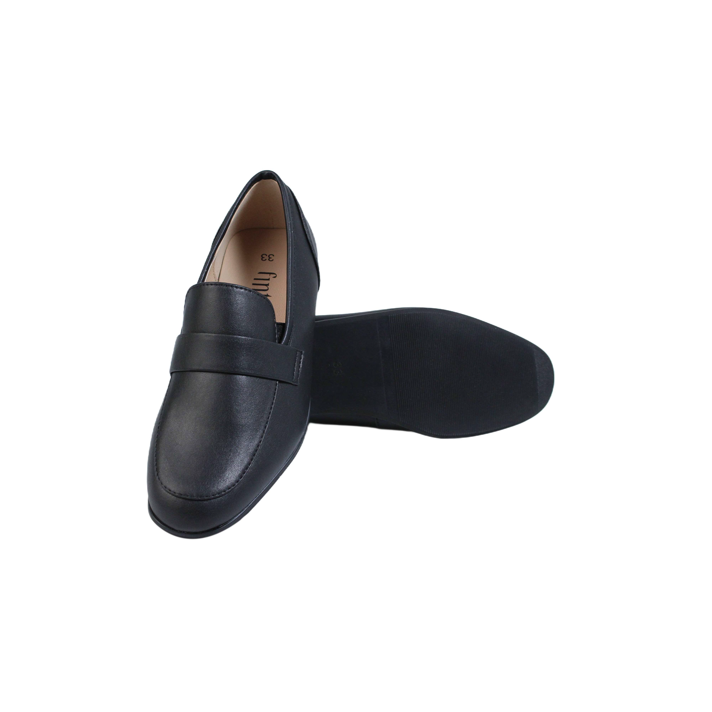 Black Leather Dress Shoe Boys Fintoes