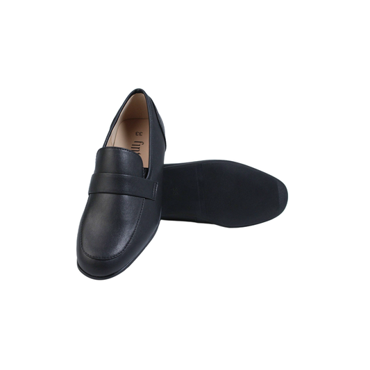 Black Leather Dress Shoe Boys Fintoes