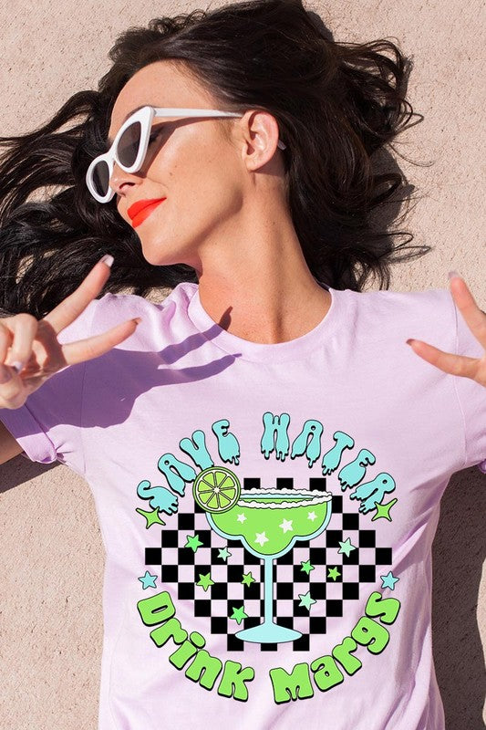 Save Water Drink Margs Graphic T Shirts