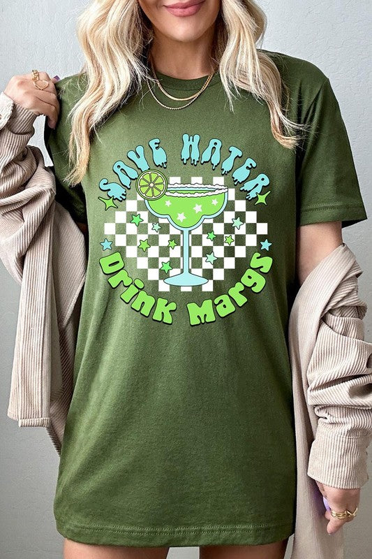 Save Water Drink Margs Graphic T Shirts