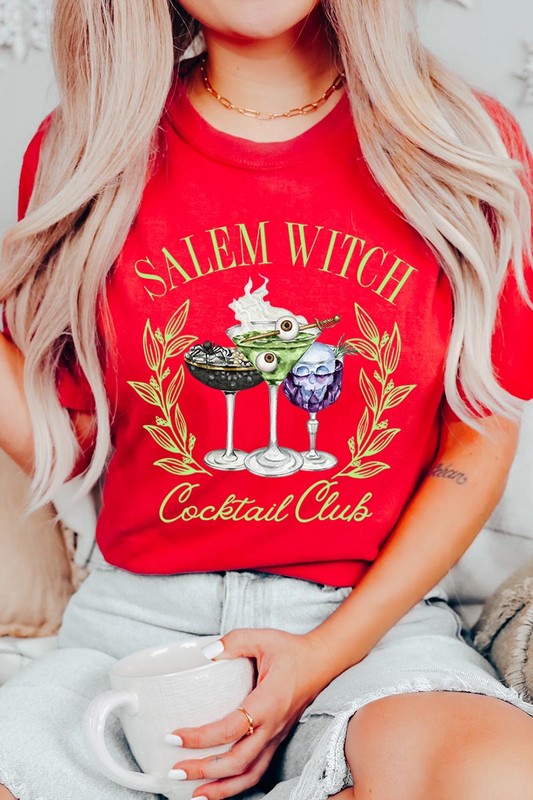 Salem Witchy Cocktail Club Graphic T Shirts
