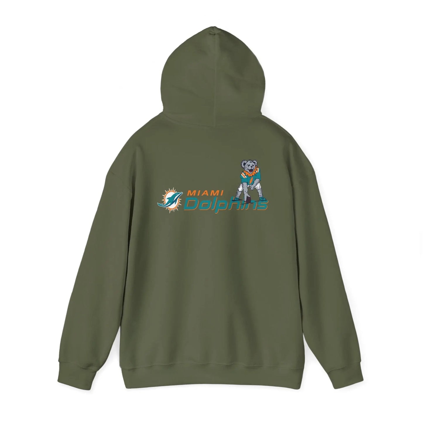 Miami Dolphins Dancing Bear Unisex Hoodie Two-Sided The Gridiron Collection