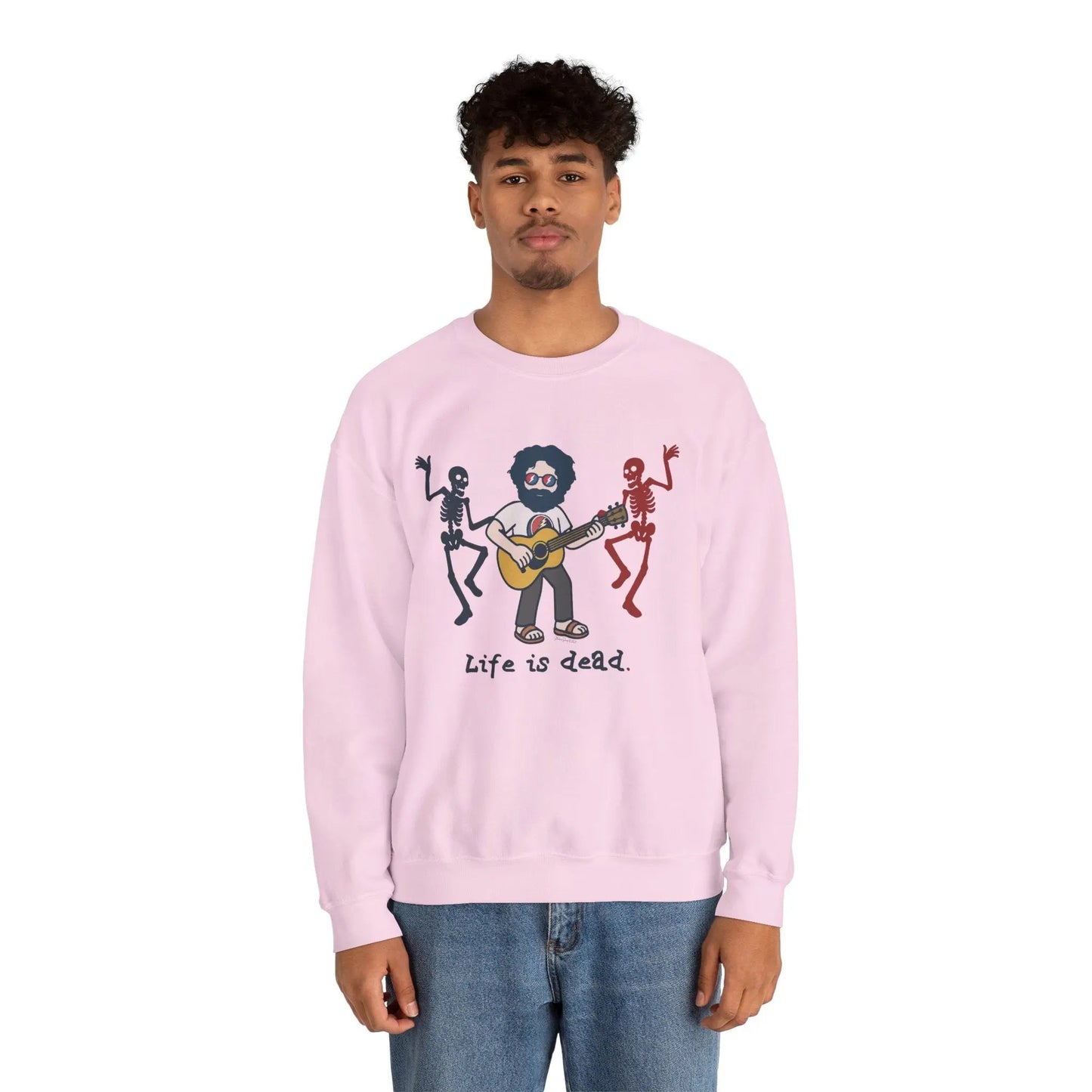 Life is dead. Crewneck Sweatshirt Heavy Blend Unisex Jerry's Jammin'